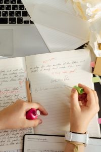 handwritten notes